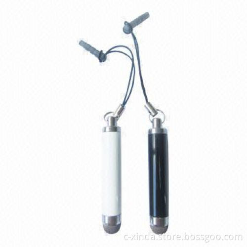 Stylus Touch Pens for iPhone/iPad with Conductive Fabric Tip, Made of Stainless Steel and Aluminum